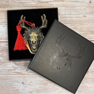 Mari Lwyd Ornament/bookmark with Red Tassel